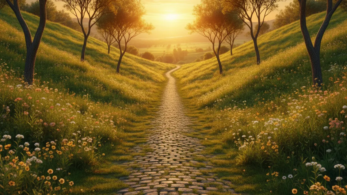 キャリアの成長と新しい始まりを象徴する風景