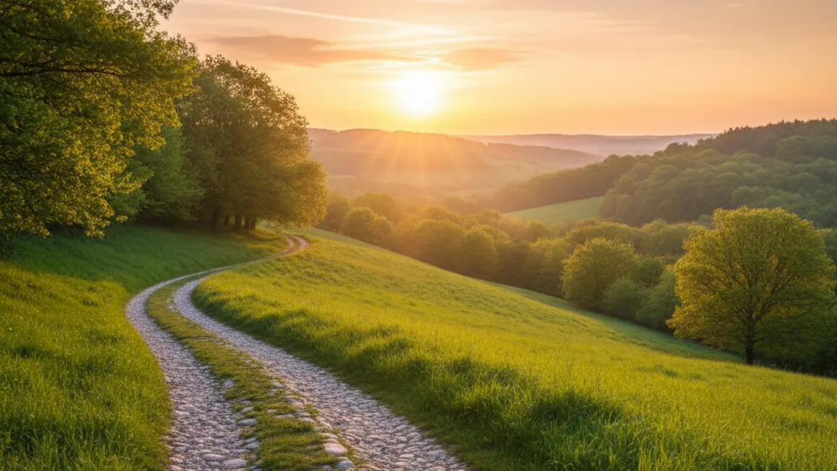 キャリアの成長と新しい始まりを象徴する風景