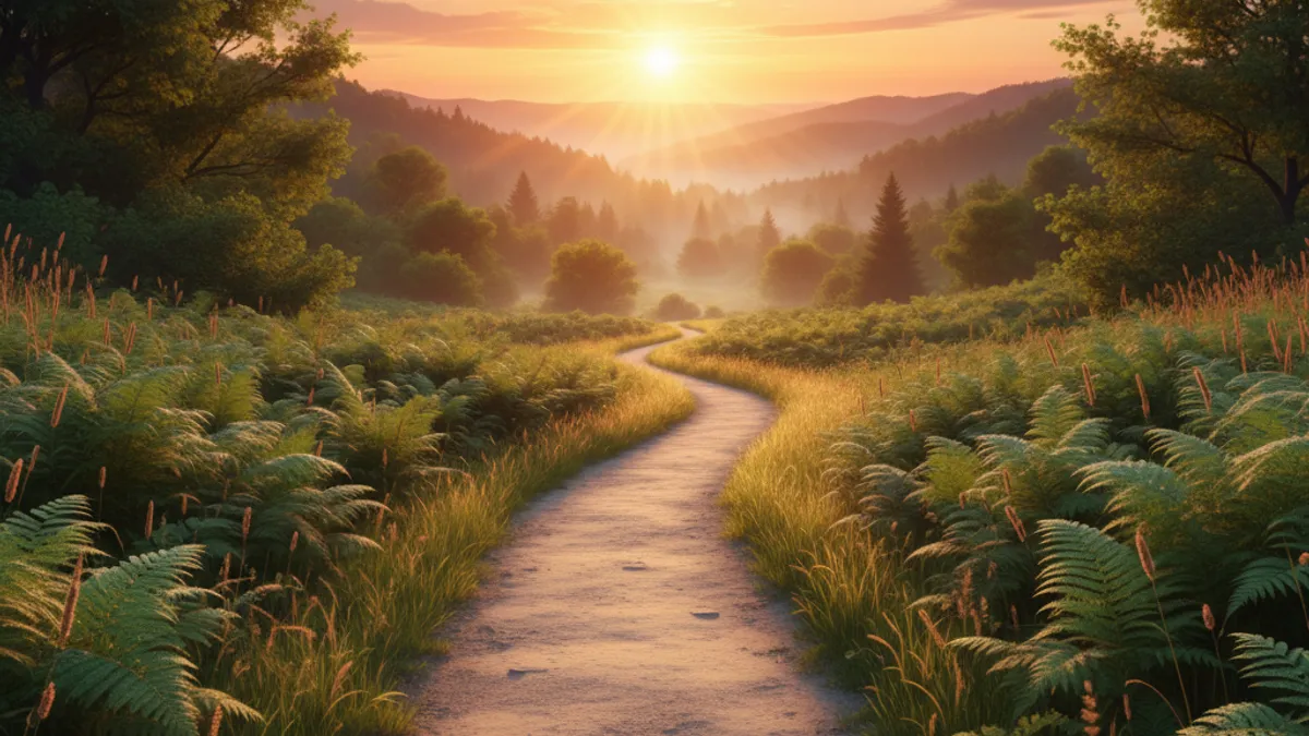 キャリアの成長と新しい始まりを象徴する風景