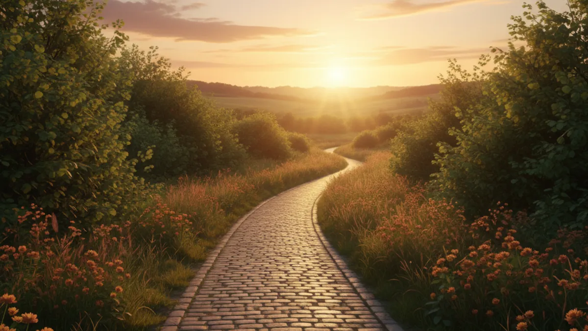 キャリアの成長と新しい始まりを象徴する風景