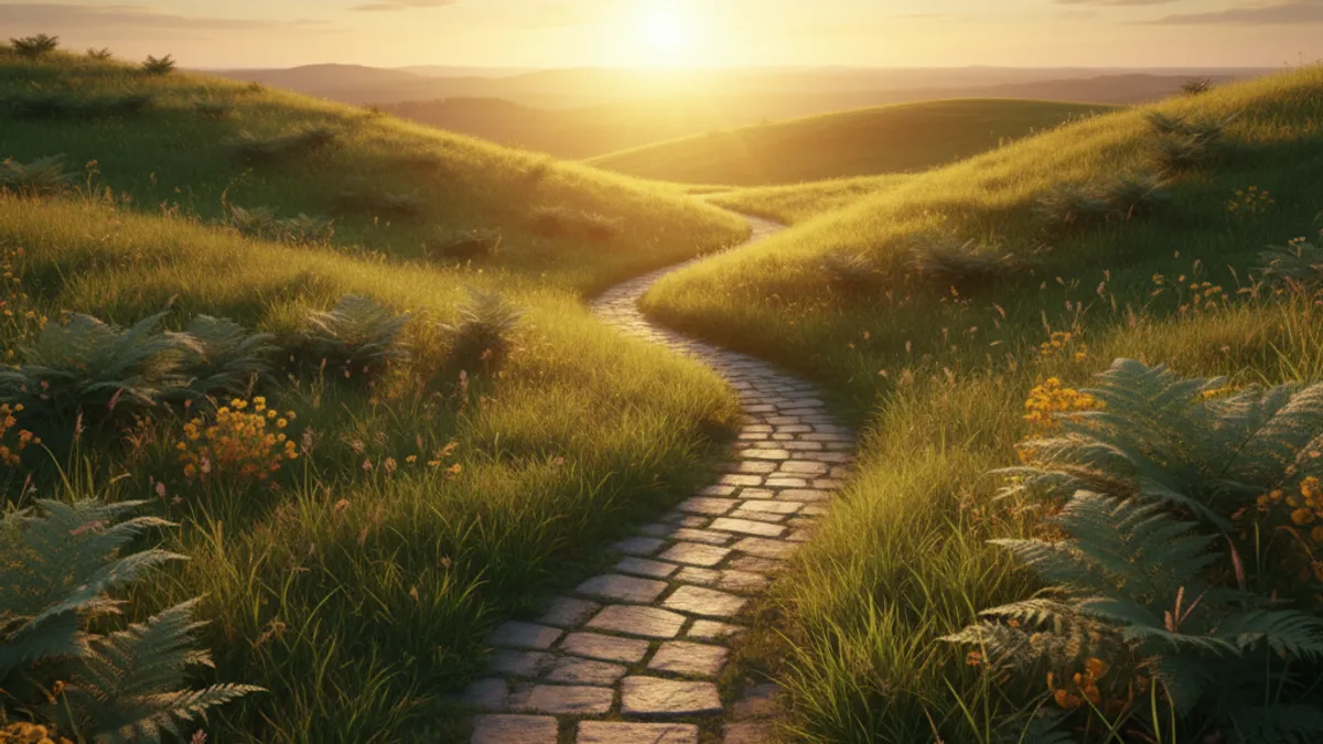 キャリアの成長と新しい始まりを象徴する風景