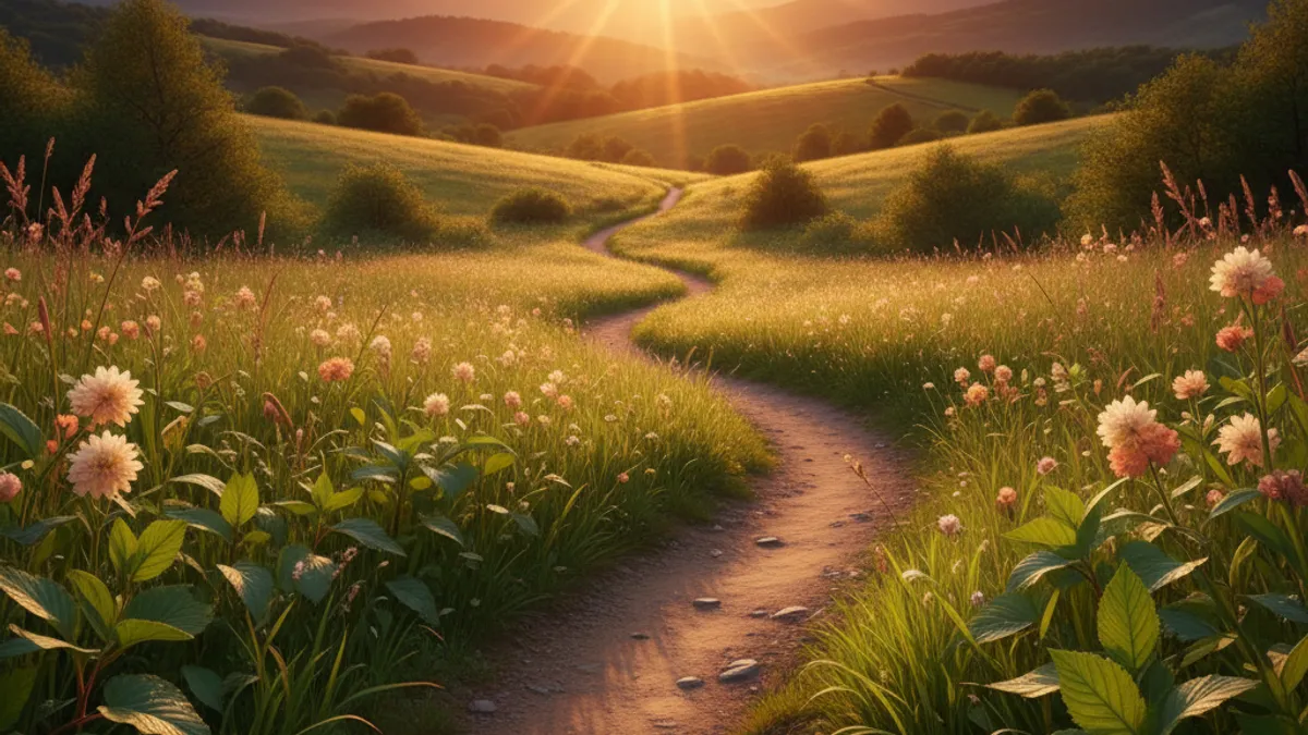 キャリアの成長と新しい始まりを象徴する風景