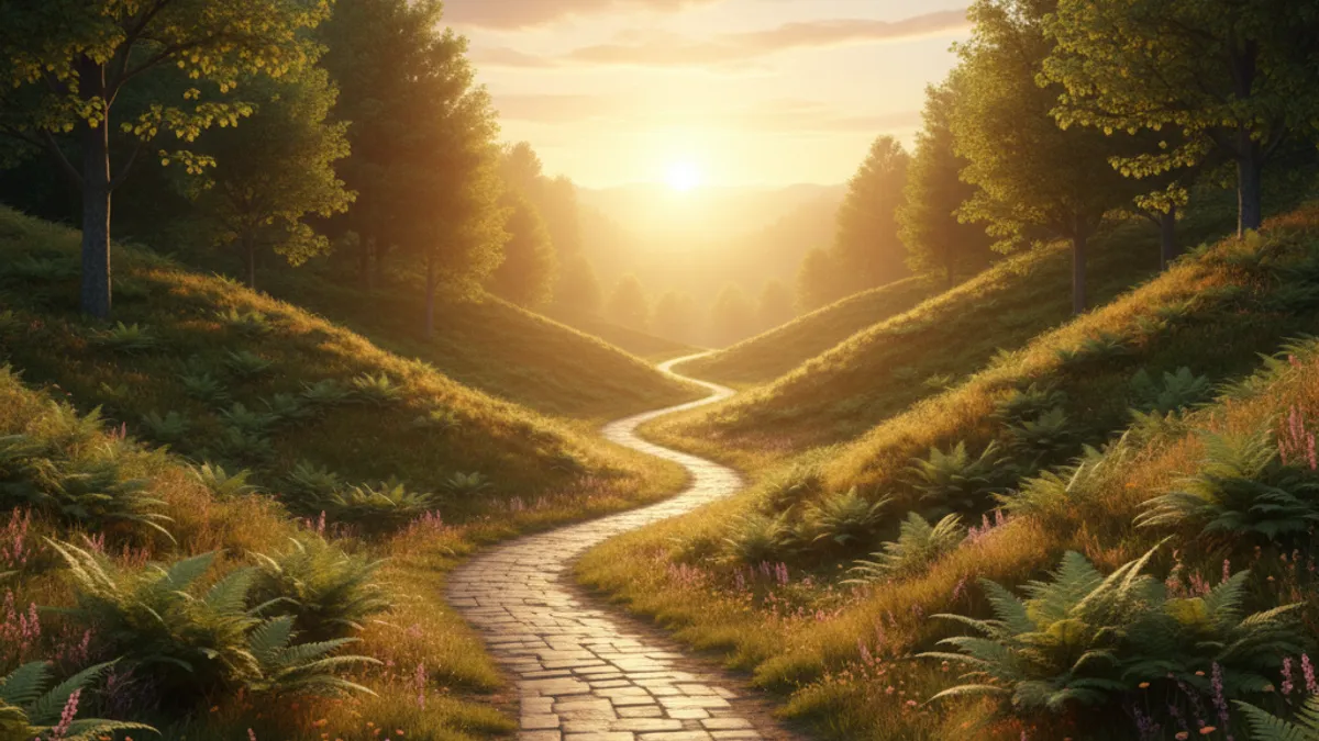 キャリアの成長と新しい始まりを象徴する風景