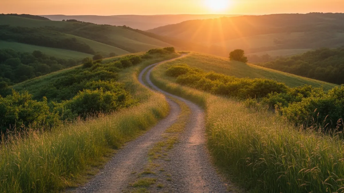 キャリアの成長と新しい始まりを象徴する風景