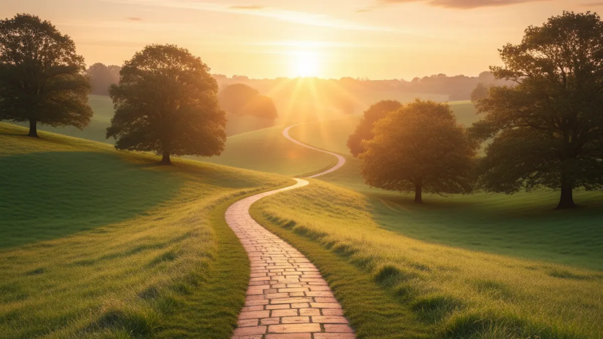 キャリアの成長と新しい始まりを象徴する風景