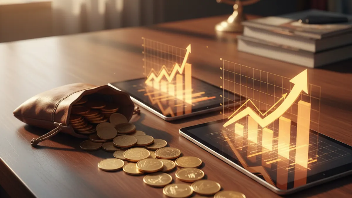 年収アップを象徴する金融チャート