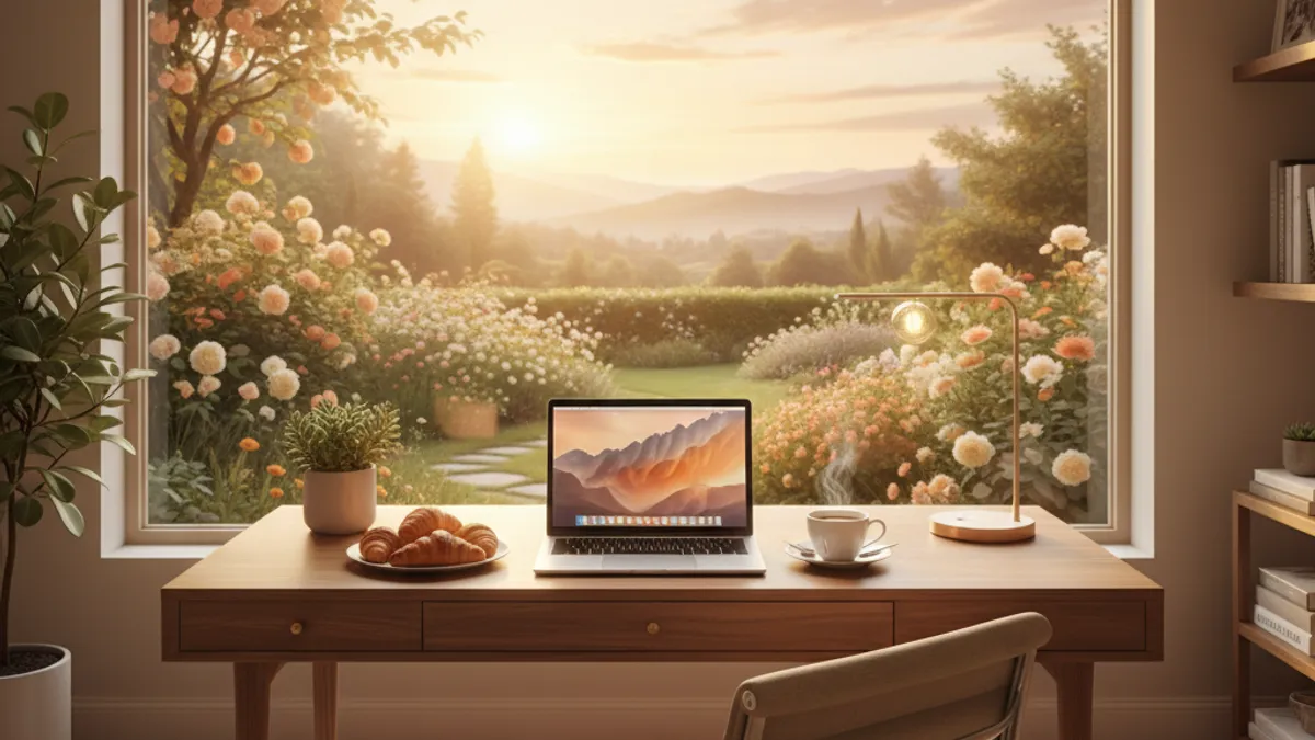 リモートワークの快適なホームオフィス