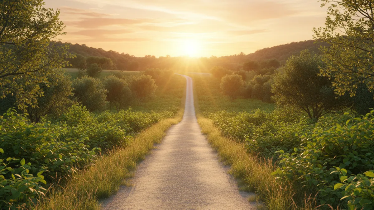 キャリアの成長と新しい始まりを象徴する風景
