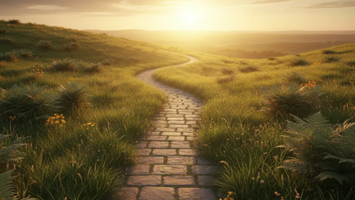 キャリアの成長と新しい始まりを象徴する風景