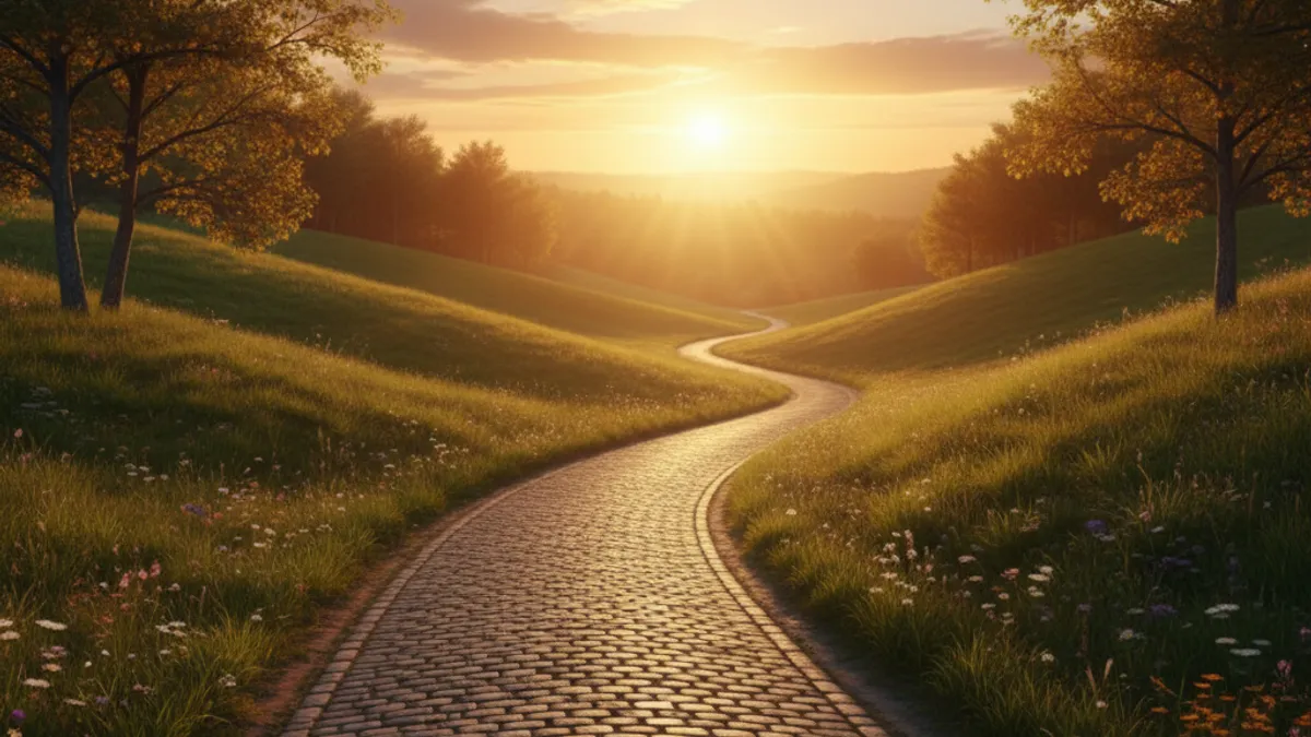 キャリアの成長と新しい始まりを象徴する風景