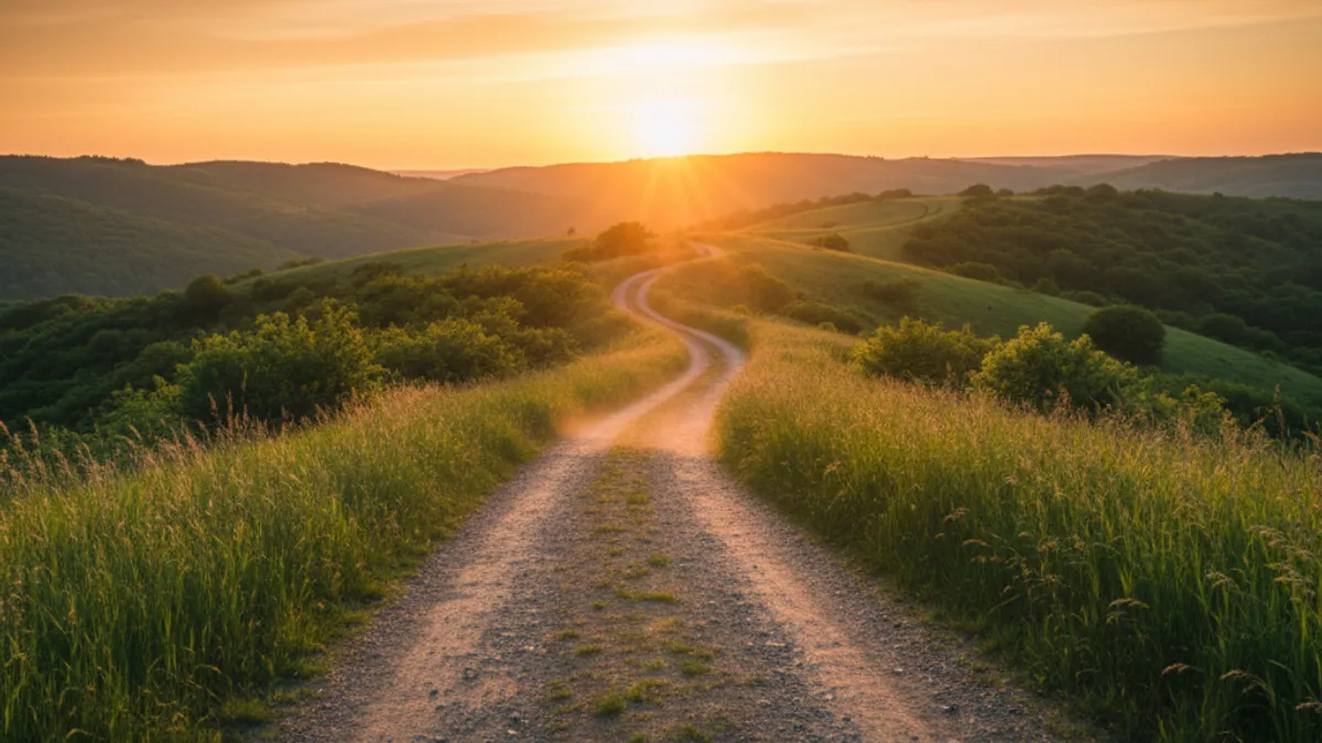 キャリアの成長と新しい始まりを象徴する風景