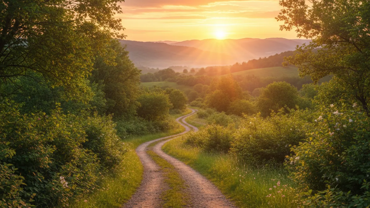 キャリアの成長と新しい始まりを象徴する風景