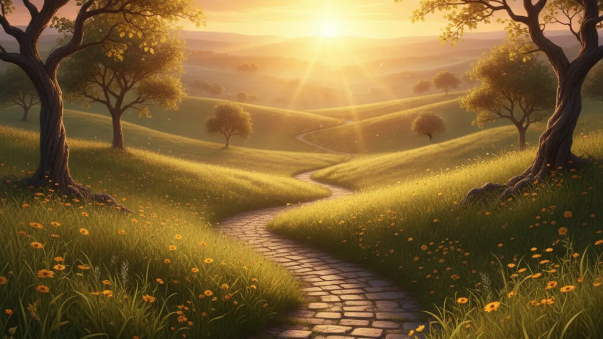 キャリアの成長と新しい始まりを象徴する風景