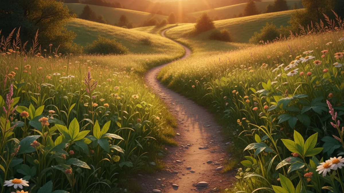 キャリアの成長と新しい始まりを象徴する風景