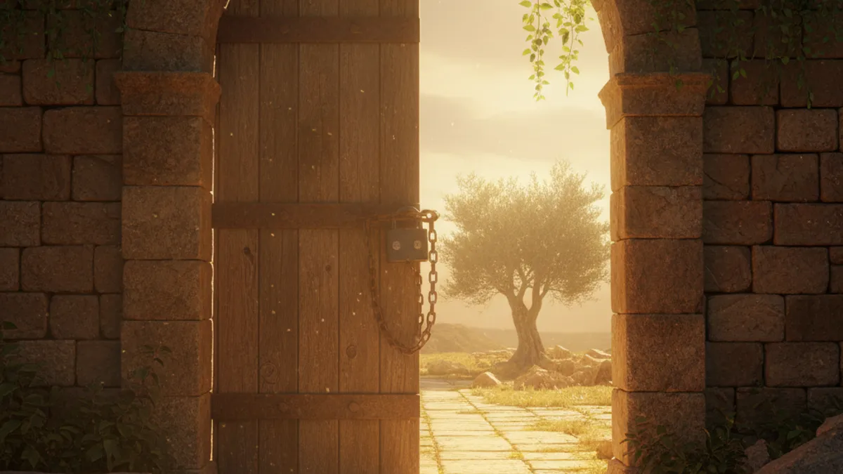 障壁の突破を象徴する鍵と扉