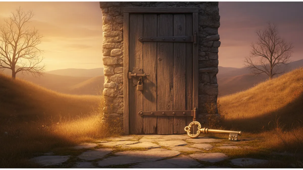 障壁の突破を象徴する鍵と扉