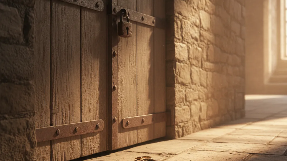 障壁の突破を象徴する鍵と扉