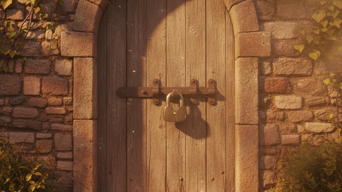 障壁の突破を象徴する鍵と扉
