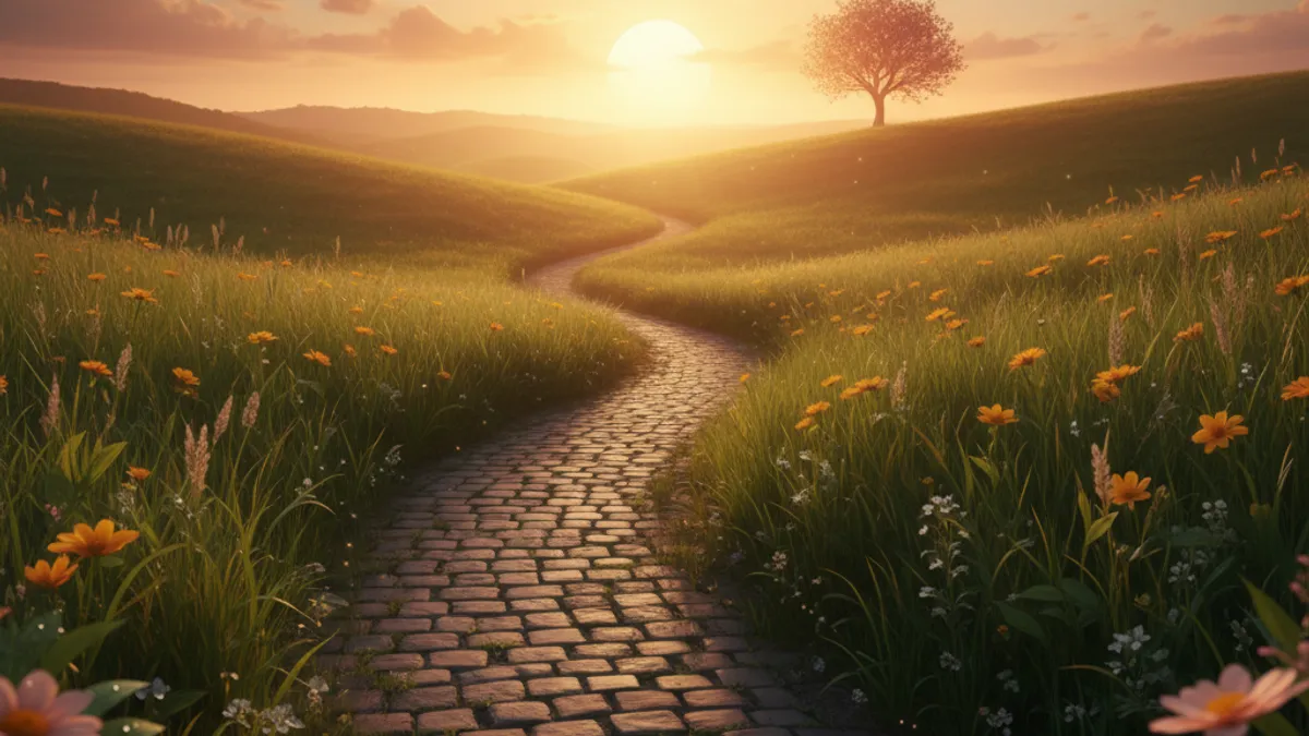 キャリアの成長と新しい始まりを象徴する風景