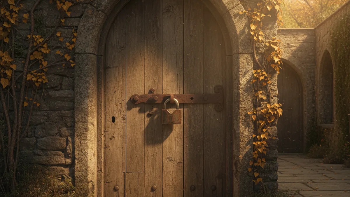 障壁の突破を象徴する鍵と扉