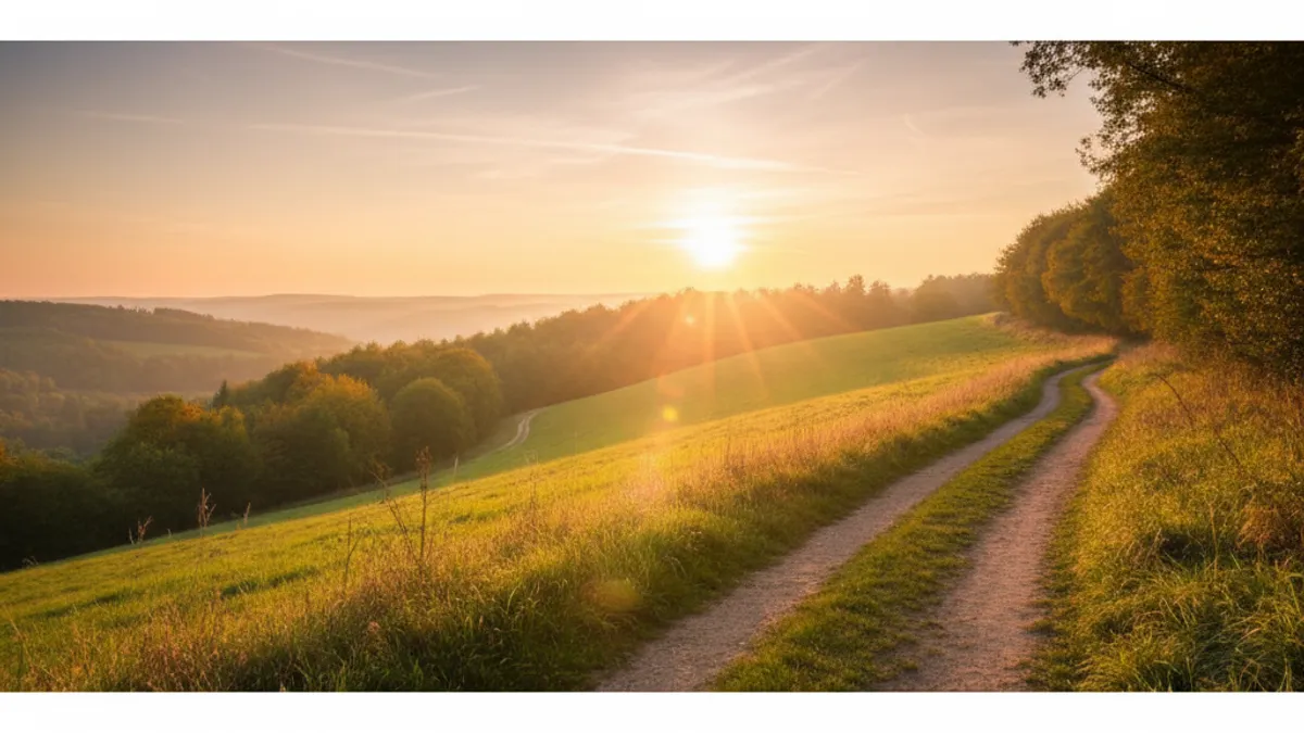 キャリアの成長と新しい始まりを象徴する風景